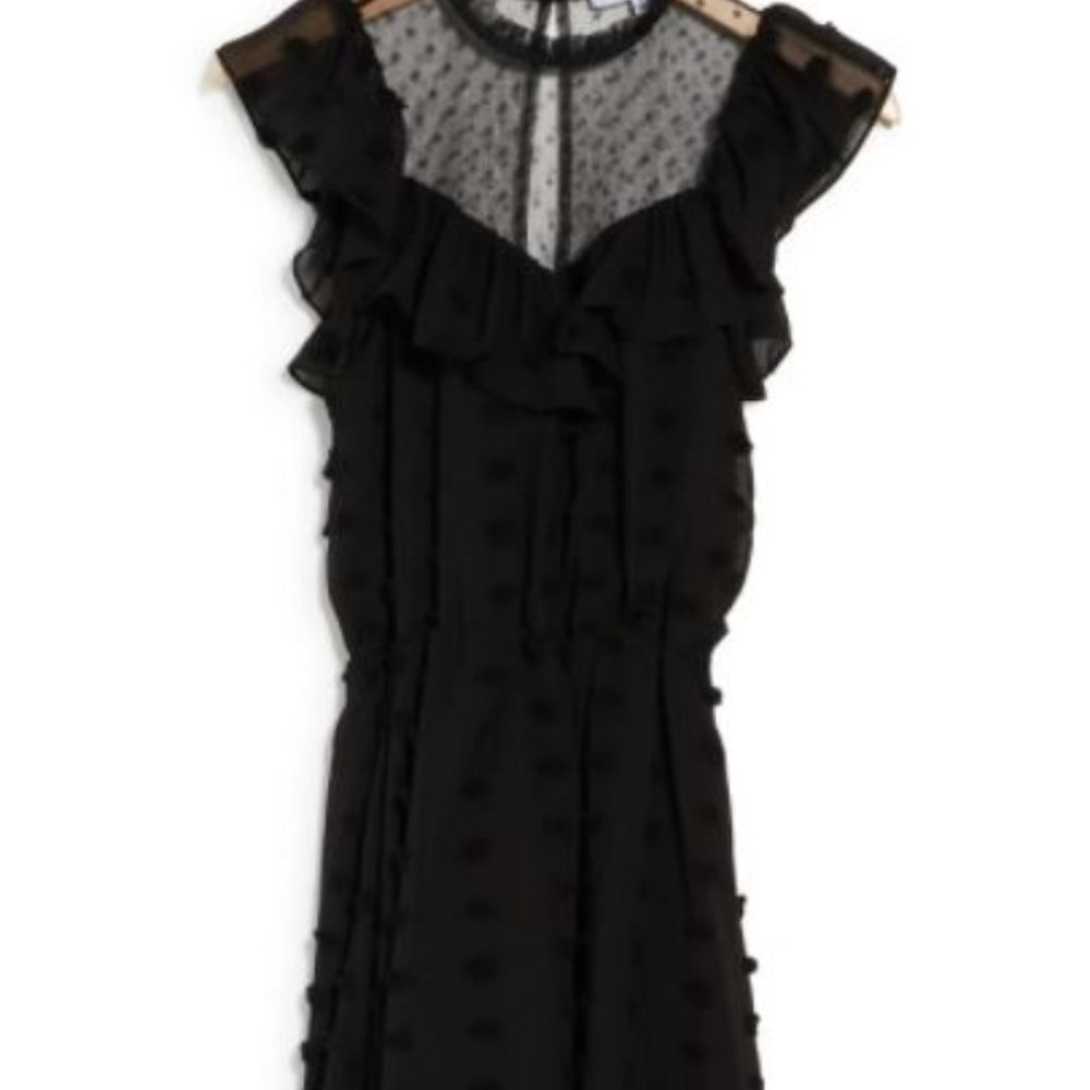 One One Six Black Ruffle Party Dress